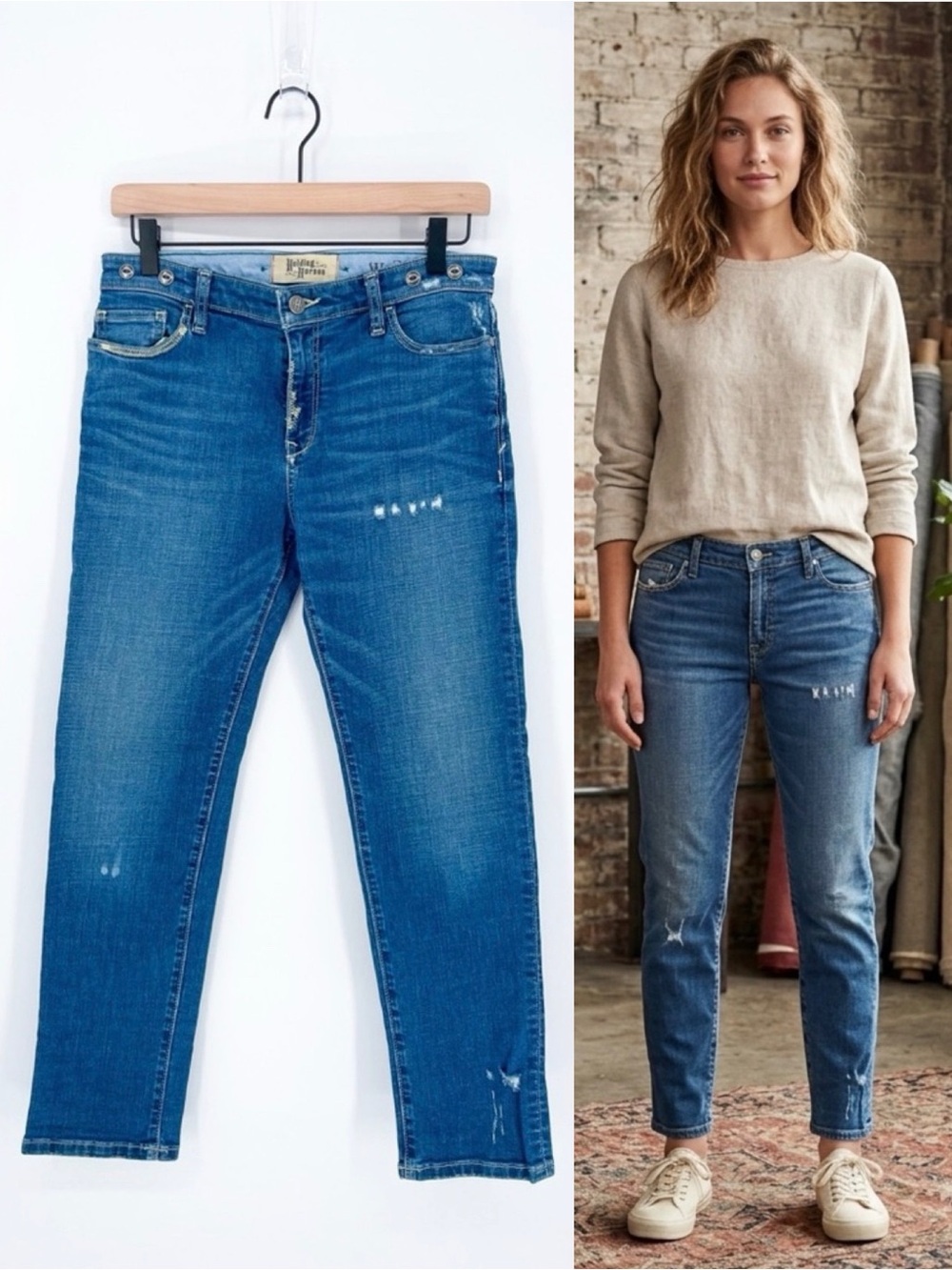 ☀️ 3/$25 Holding Horses Distressed Straight Leg Jeans Size 25